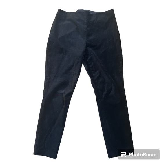 Lauren Ralph Lauren Pants - Lauren Ralph Lauren Womens Pants Sz 12 Black Velvet Pull On Side Zip Stretch